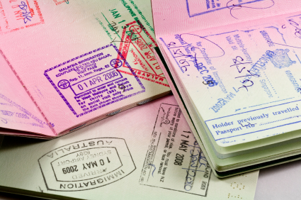passports with visa stamps for asia