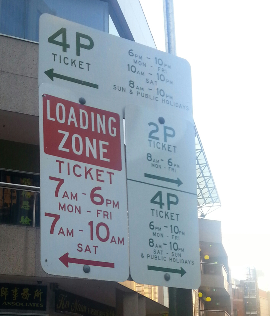 ive-minute parking zones