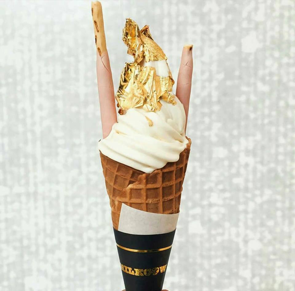 24-karat gold ice cream