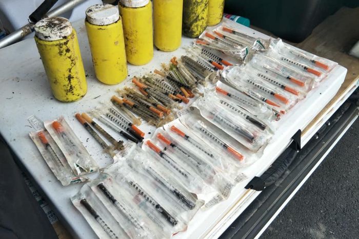 Dozens of dangerous syringes found near popular Adelaide park