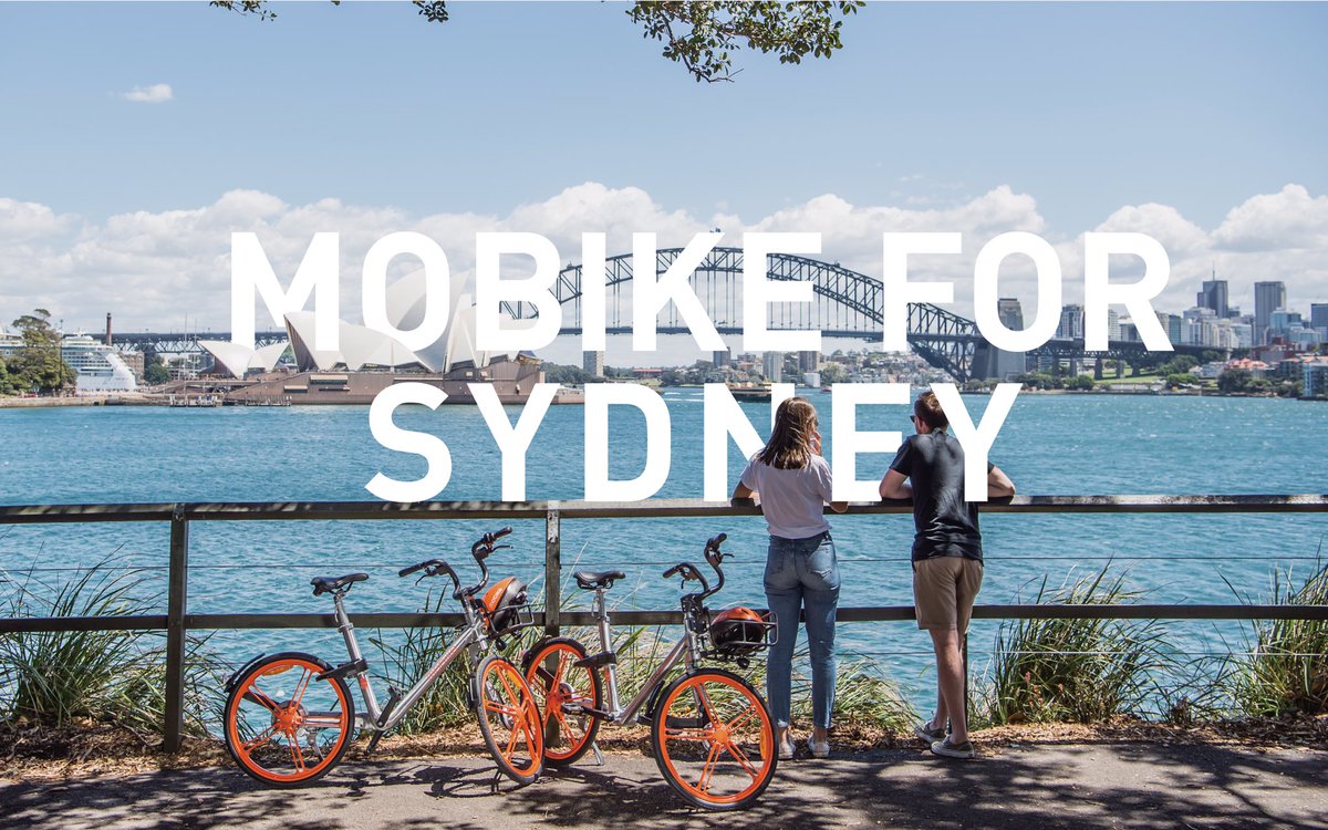 Mobike bike share in sydney