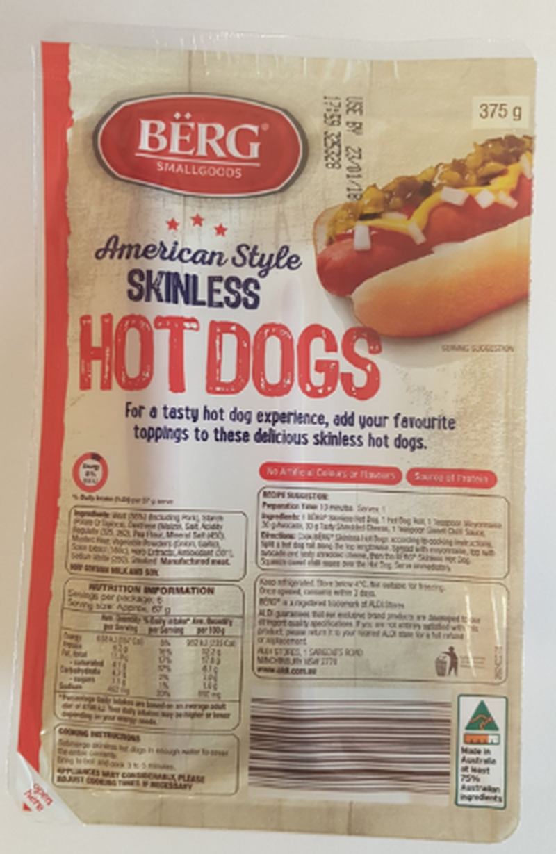 Hot Dog Sausages Aldi