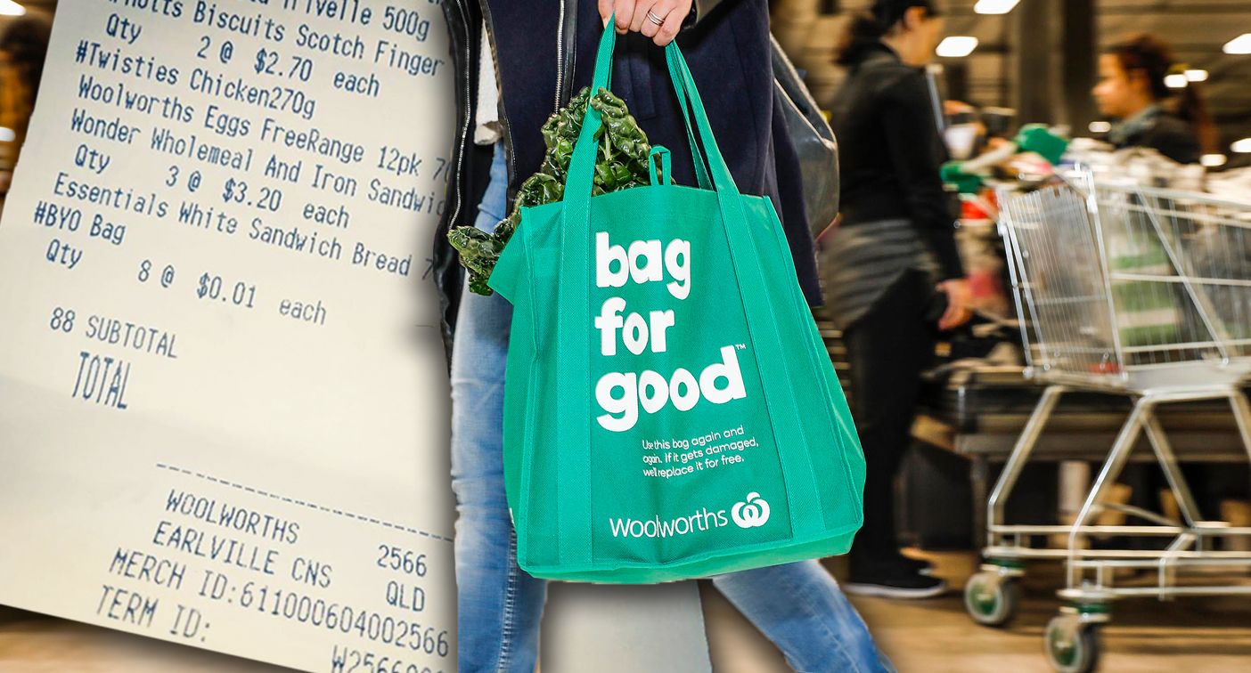 charged for bringing own bags Woolworths