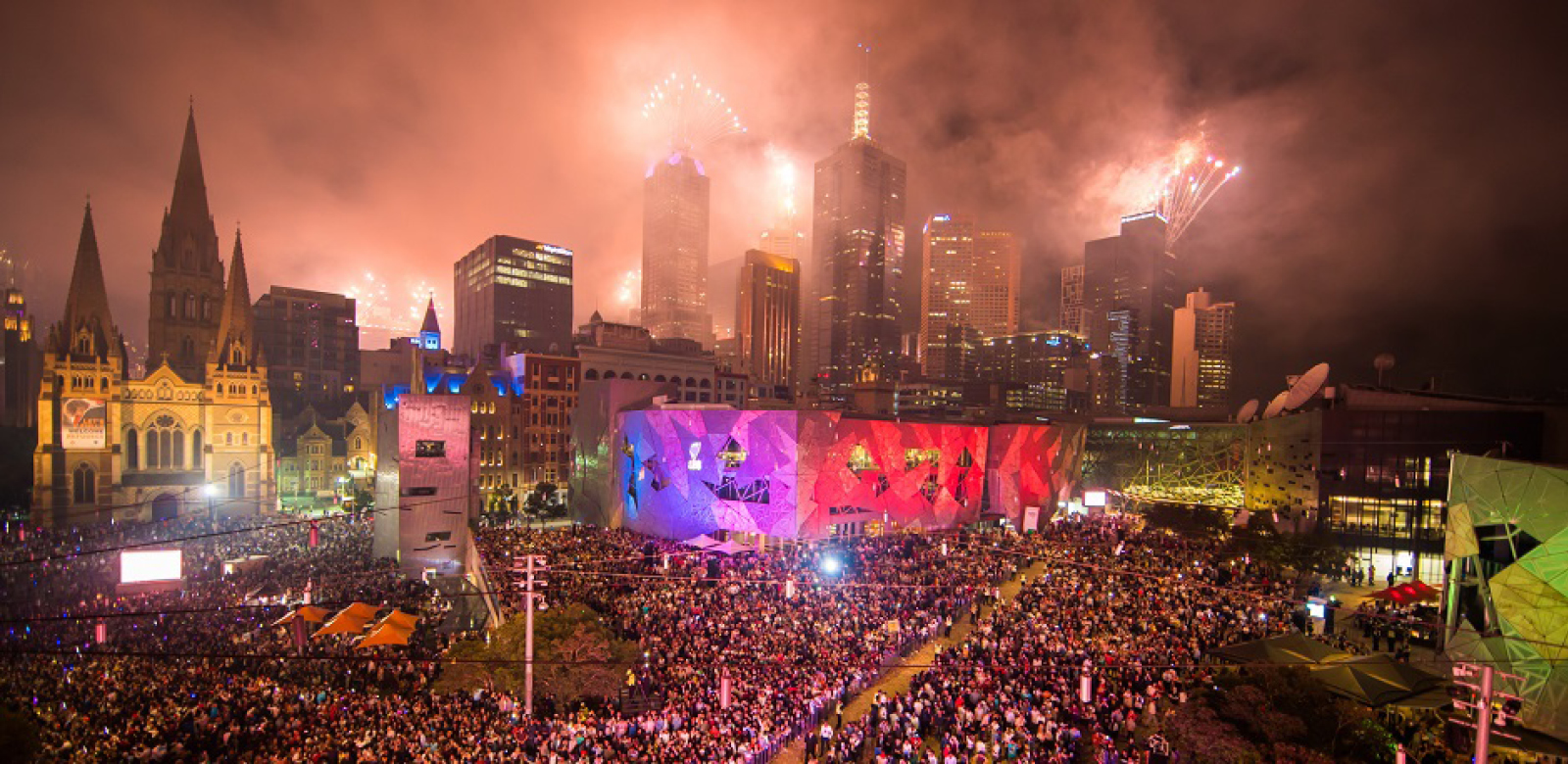 Melbourne on New Year's Eve