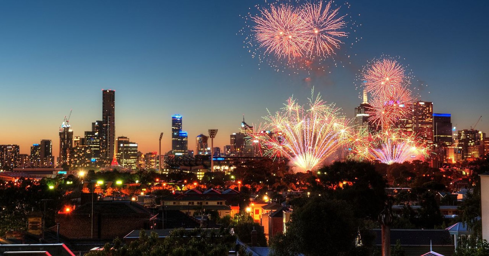 Melbourne’s New Years fireworks
