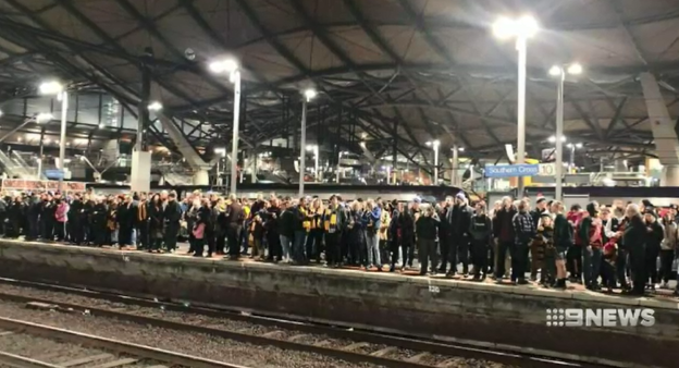 Melbourne trains shutdown by Trespassers