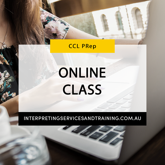CCL PRep Online Classes