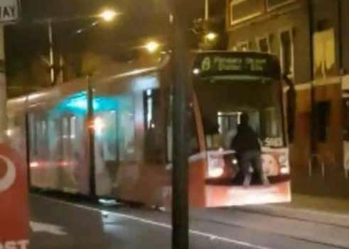 Man seen tram-surfing in Melbourne