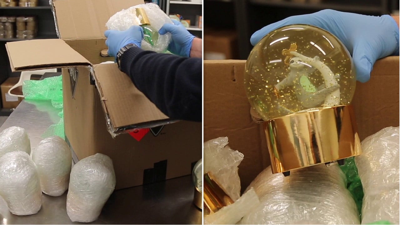 Snow globes filled with $1 million of liquid meth seized in Sydney