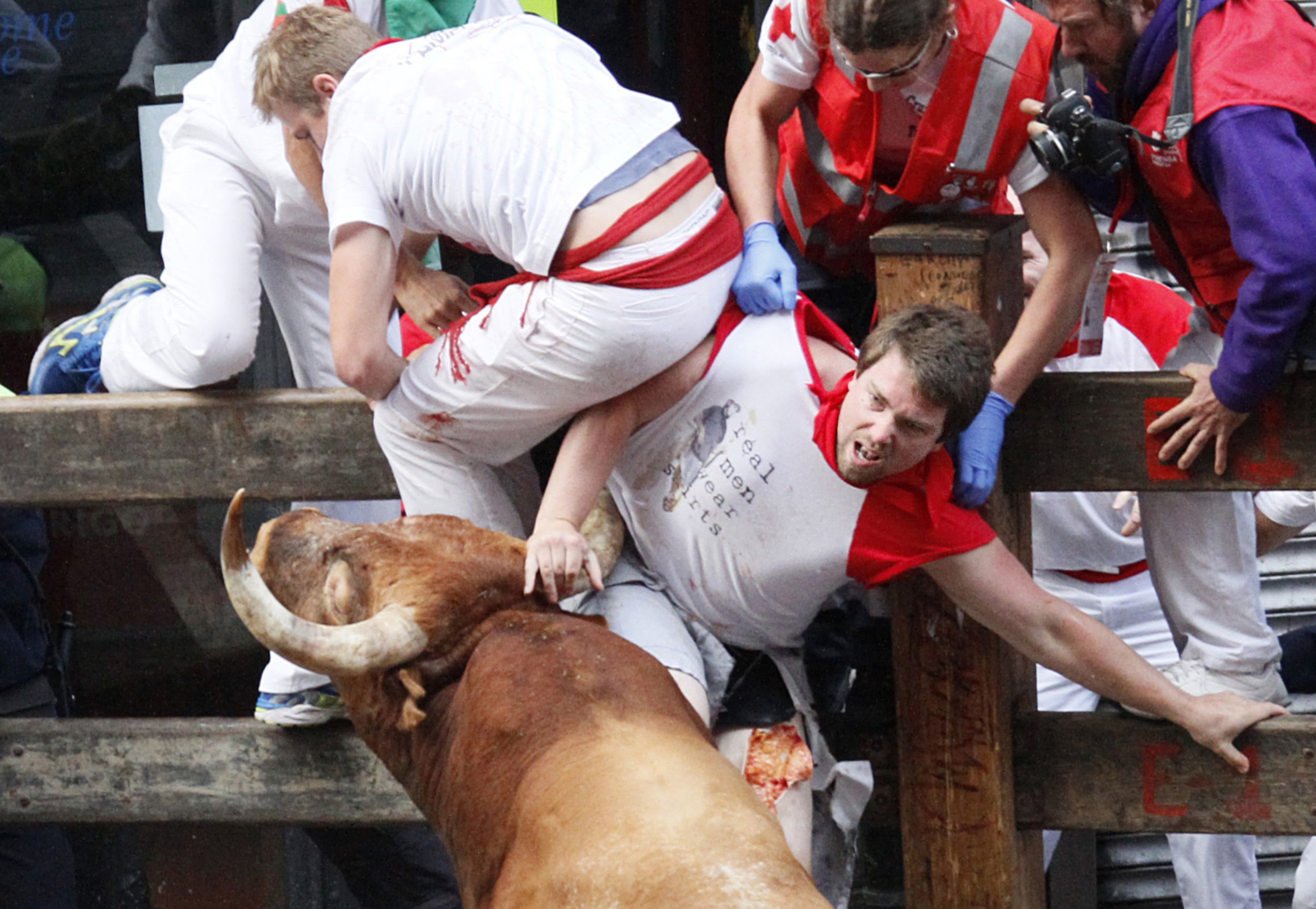 Two Australians gored at Spanish bull run