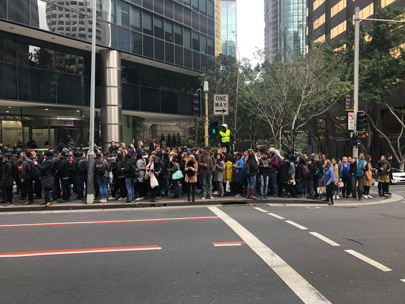 Sydney train chaos continues Town Hall