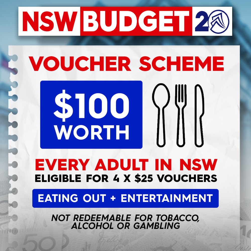 voucher $100 ở NSW