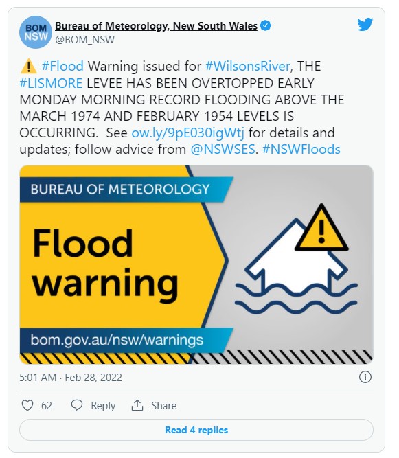 Lũ lụt lớn ở NSW