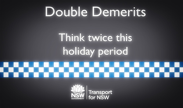 Double Demerits NSW