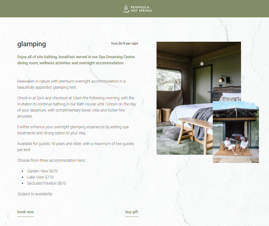 glamping Melbourne